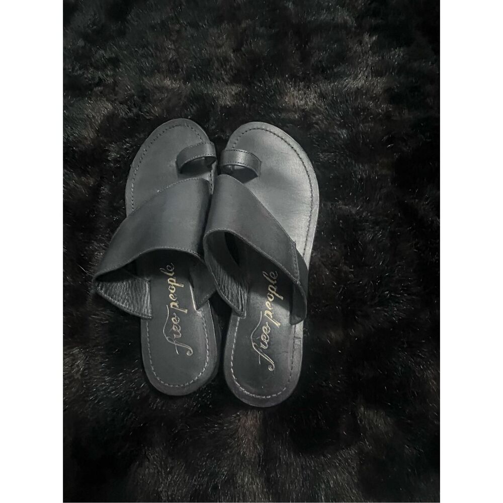 Free People Womens Sant Antoni Slide Sandals black  Sz 37 - Picture 5 of 5